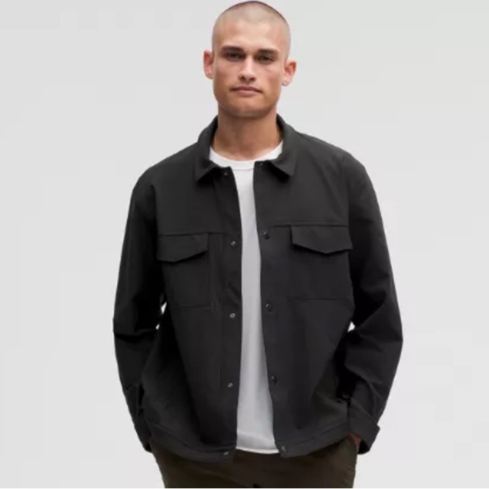 Lululemon Twill Utility Jacket in Black Mens Large
